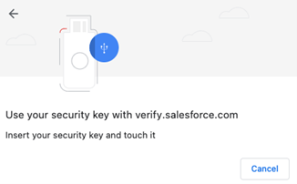Marketing Cloud Multi-Factor Authentication Security Options - Security Key USB Drive