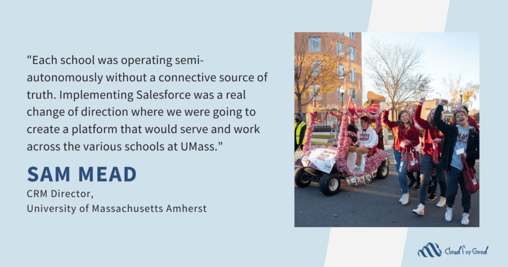 University of Massachusetts Amherst Success Story Client Quote 1