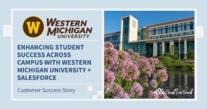 Cloud for Good Salesforce customer success story featuring Western Michigan University