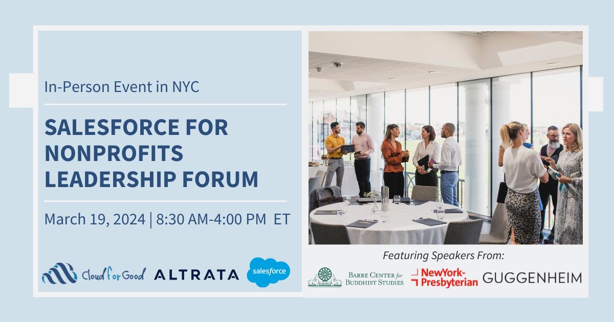 Salesforce for Nonprofits Leadership Forum