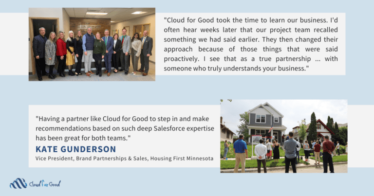 A true partnership with Cloud for Good