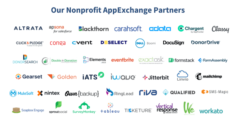 Cloud for Good's AppExchange Partners