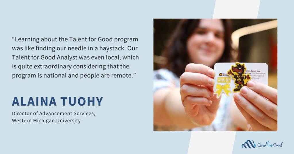 A Needle in a Haystack: WMU Adds Salesforce Support Through Talent for Good