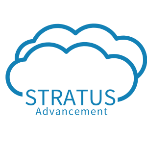 stratus cloud with stratus advancement logo