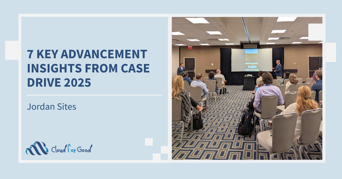 Blog title image, "7 Key Advancement Insights From CASE Drive 2025"