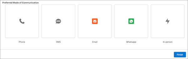 The tiles with icons and text at runtime.