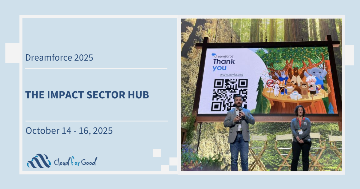 Cloud for Good speakers presenting at Dreamforce 2025 in San Francisco
