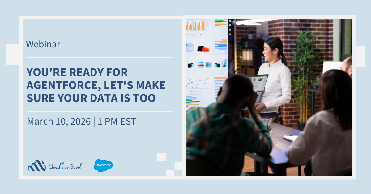 A woman presenting using data