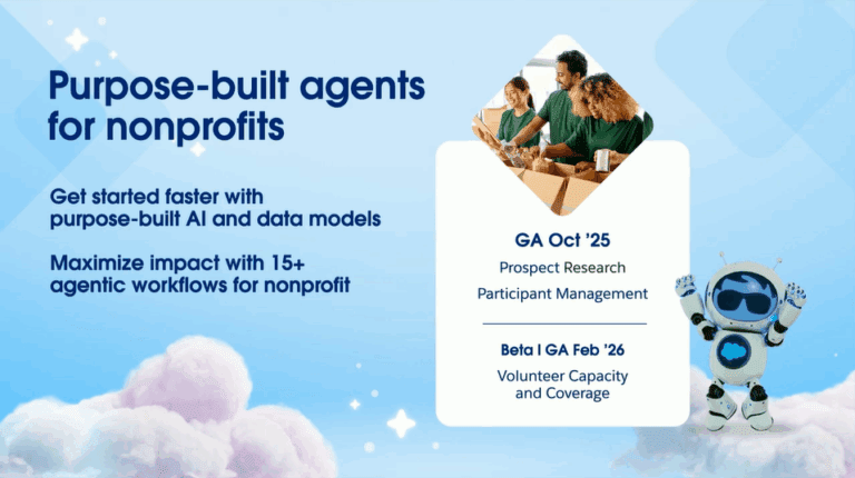 Purpose-Built Agents for Nonprofits - Nonprofit Keynote at Dreamforce 2025