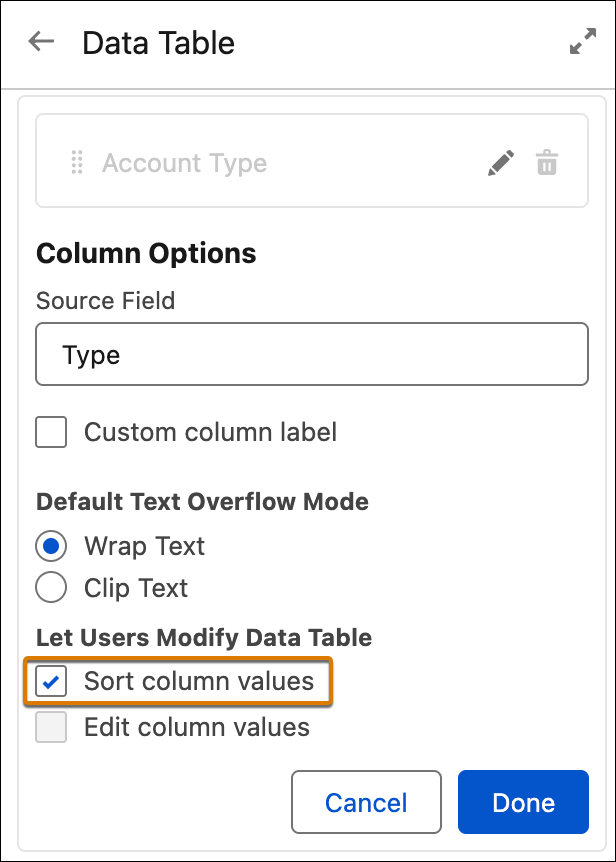 Screen Flows – Organize Data Table
