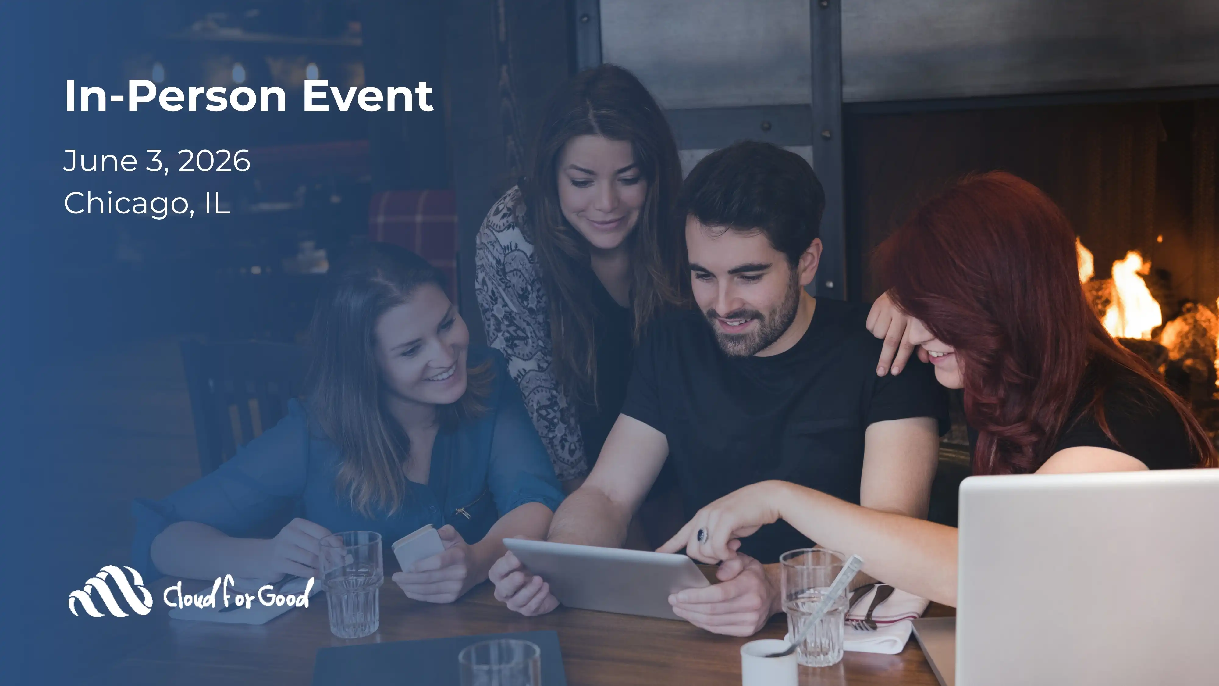 Group networking at in-person event in Chicago, June 3 2026 - Cloud for Good