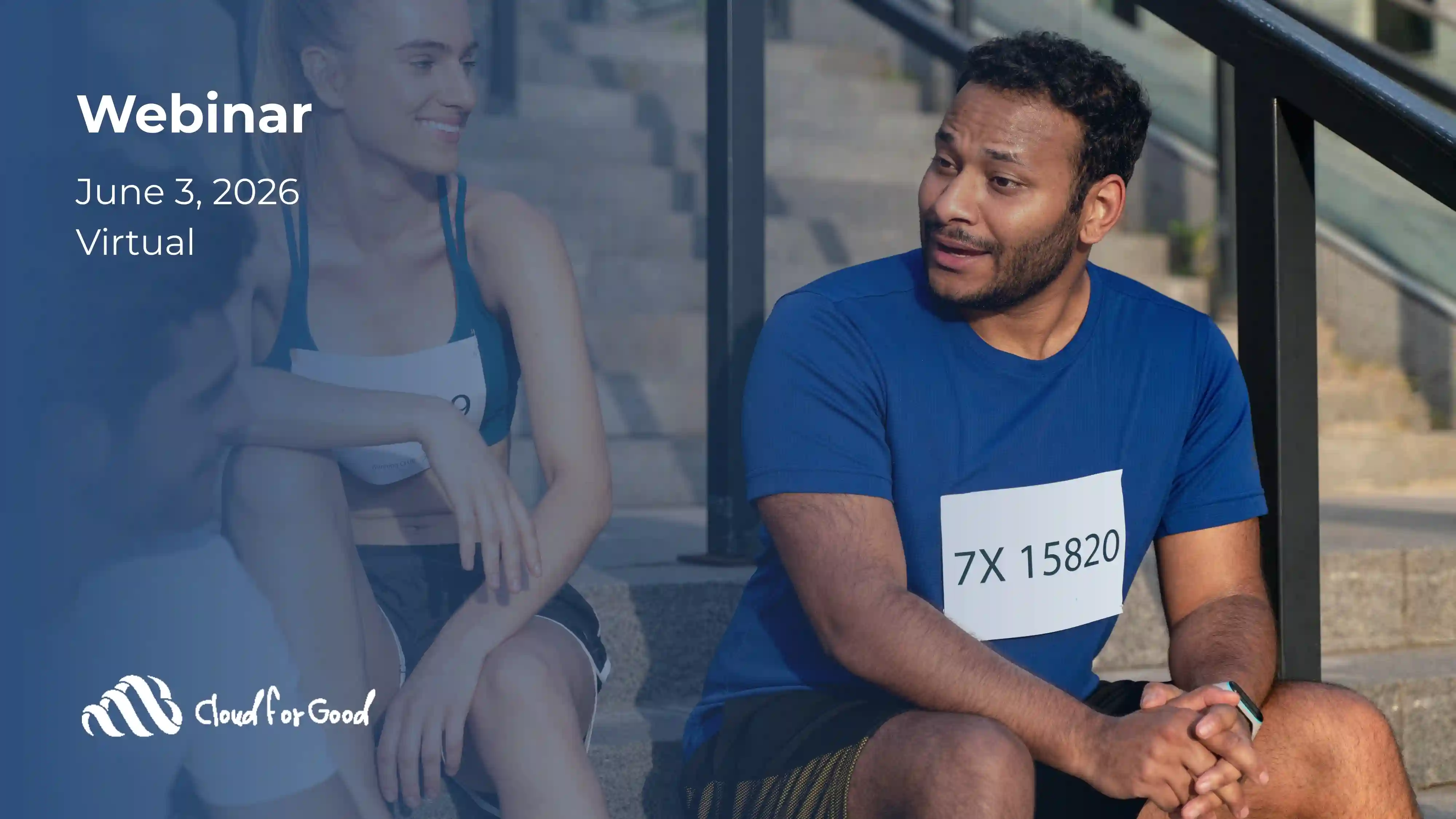 Charity run participants at virtual fundraising webinar, June 3 2026 - Cloud for Good
